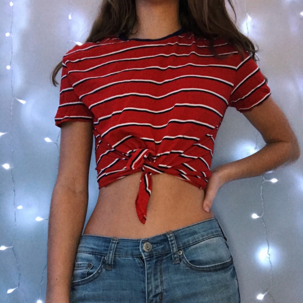 Tie Crop T-shirt